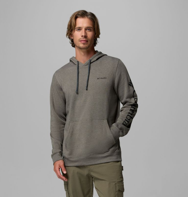 Men's Columbia Trek Hoodie, Color: Charcoal Heather, CSC Sleeve Logo, image 1