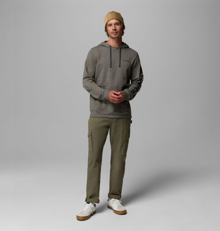 Men's Columbia Trek Hoodie, Color: Charcoal Heather, CSC Sleeve Logo, image 2