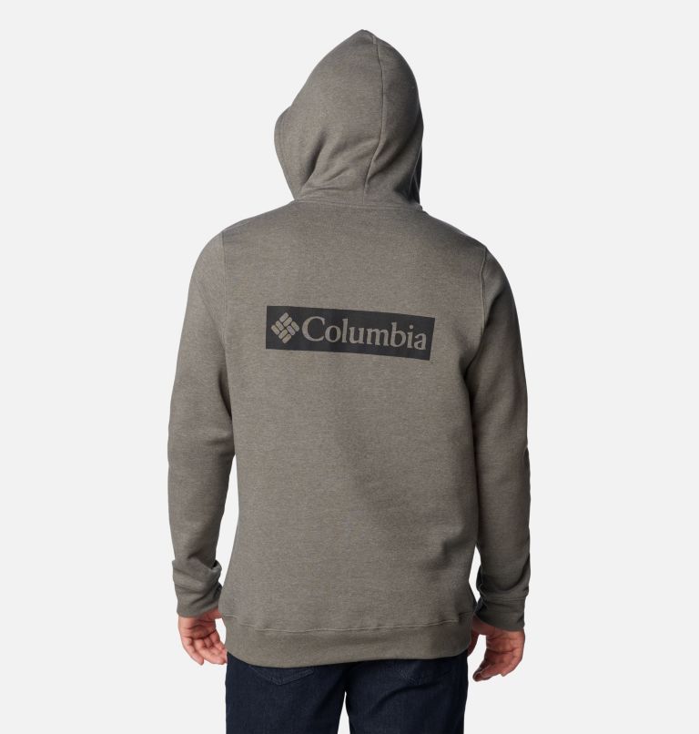 Thumbnail: Men's Columbia Trek Hoodie, Color: Charcoal Heather, Boxed Gem Columbia Grx, image 2