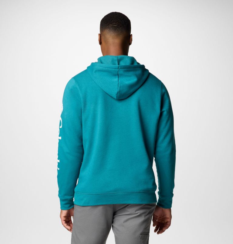 Men's Columbia Trek Hoodie, Color: River Blue, CSC Sleeve Logo, image 3