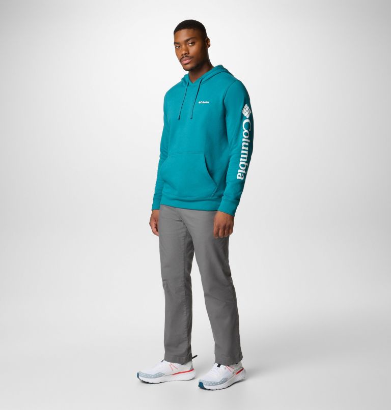 Men's Columbia Trek Hoodie, Color: River Blue, CSC Sleeve Logo, image 2