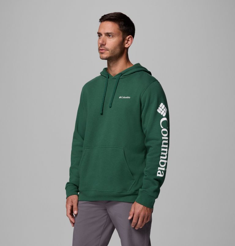 Men's Columbia Trek Hoodie, Color: Rain Forest, CSC Sleeve Logo, image 4