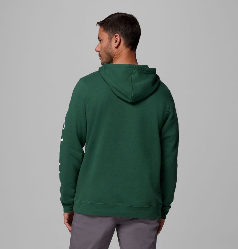 Men's Columbia Trek Hoodie, Color: Rain Forest, CSC Sleeve Logo, image 3