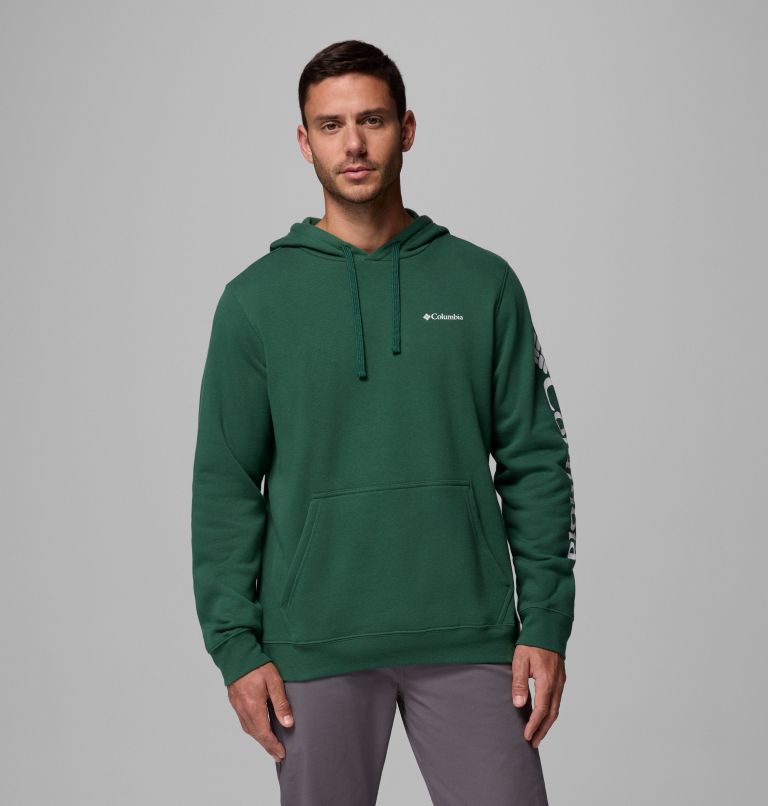 Men's Columbia Trek Hoodie, Color: Rain Forest, CSC Sleeve Logo, image 1