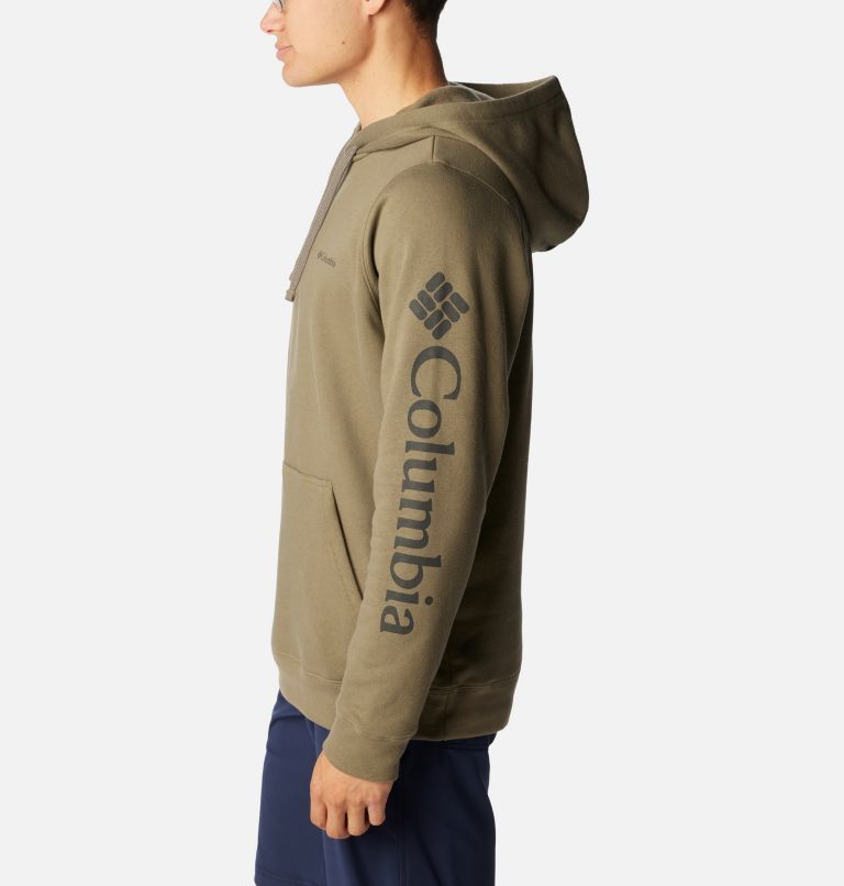 Men's Columbia Trek Hoodie, Color: Stone Green, CSC Sleeve Logo, image 3