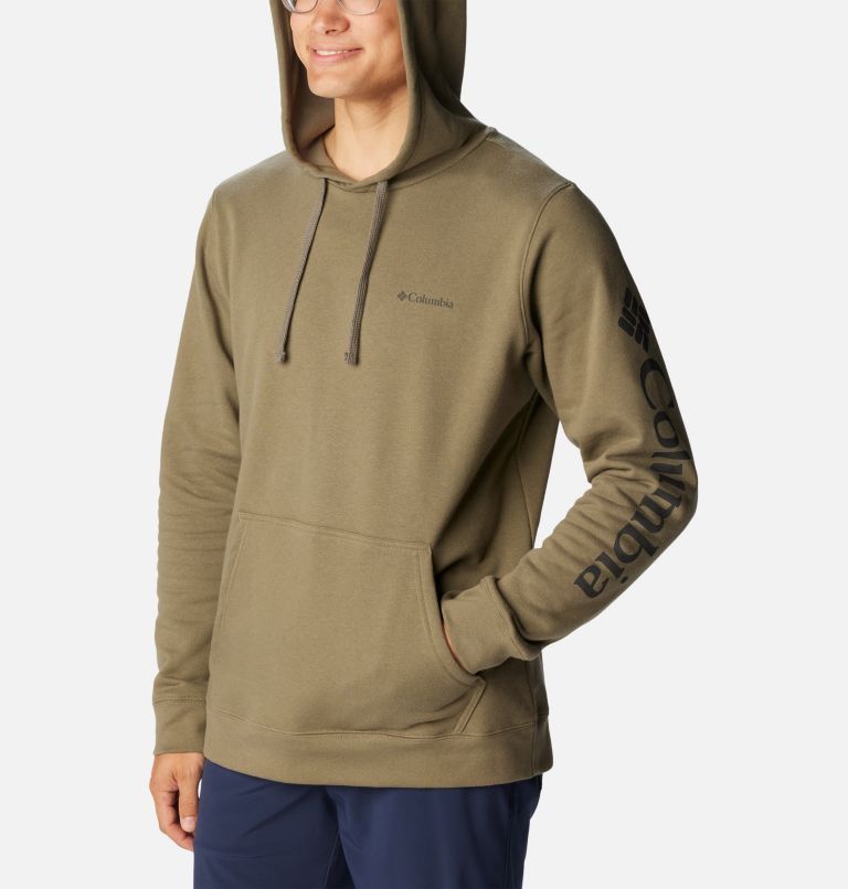 Men's Columbia Trek Hoodie, Color: Stone Green, CSC Sleeve Logo, image 5