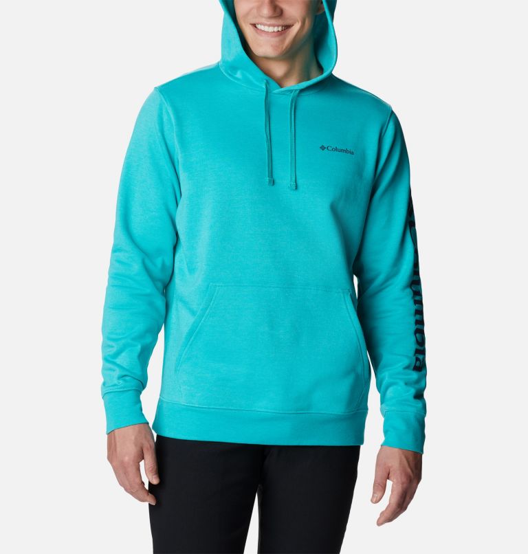 Men's Columbia Trek Hoodie - Tall, Color: Bright Aqua Heather, CSC Sleeve Logo, image 5