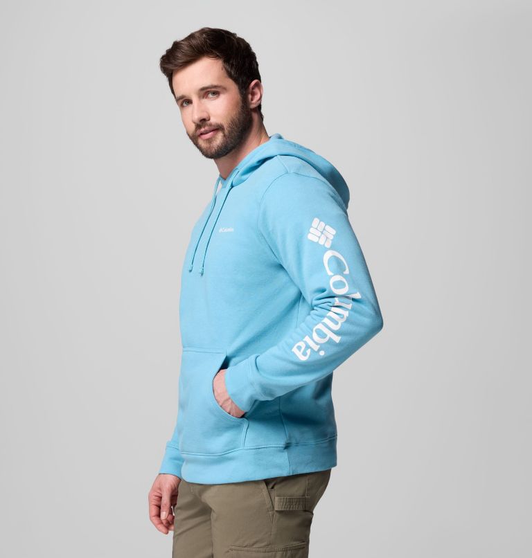 Men's Columbia Trek Hoodie, Color: Vintage Blue, CSC Sleeve Logo, image 4
