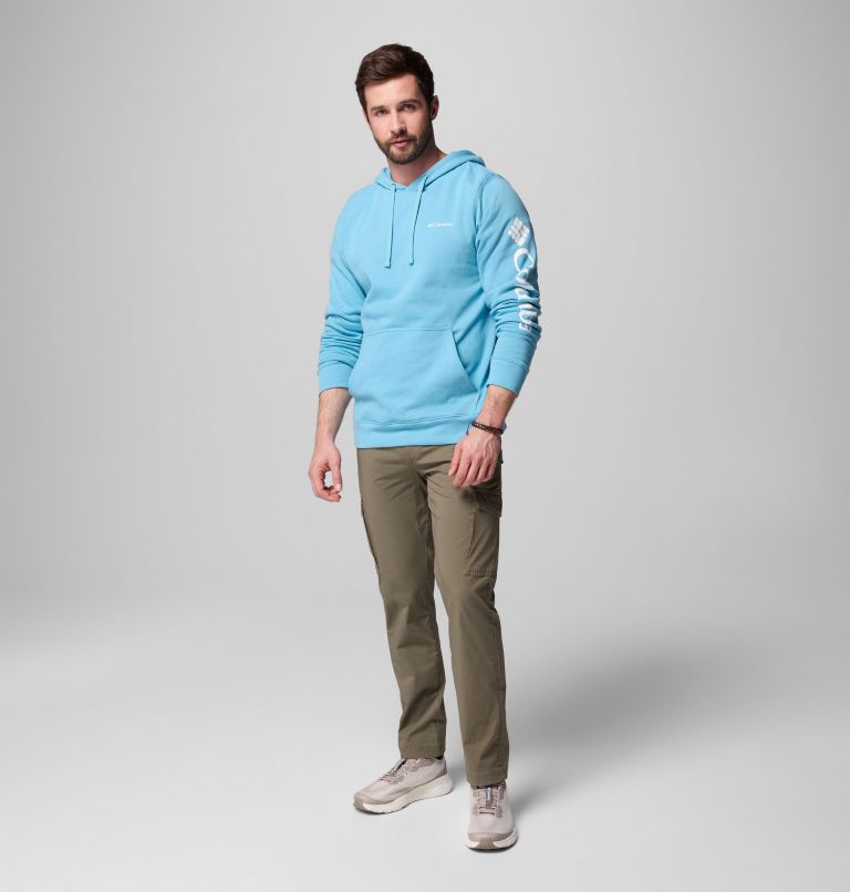 Men's Columbia Trek Hoodie, Color: Vintage Blue, CSC Sleeve Logo, image 2