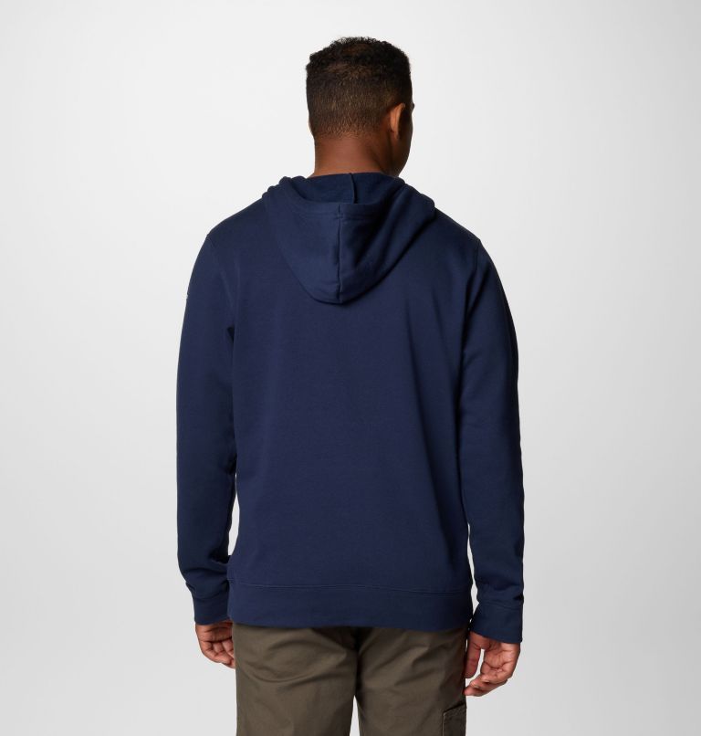 Men's Columbia Trek Hoodie, Color: Coll Navy, Puff Box Gem Logo, image 2