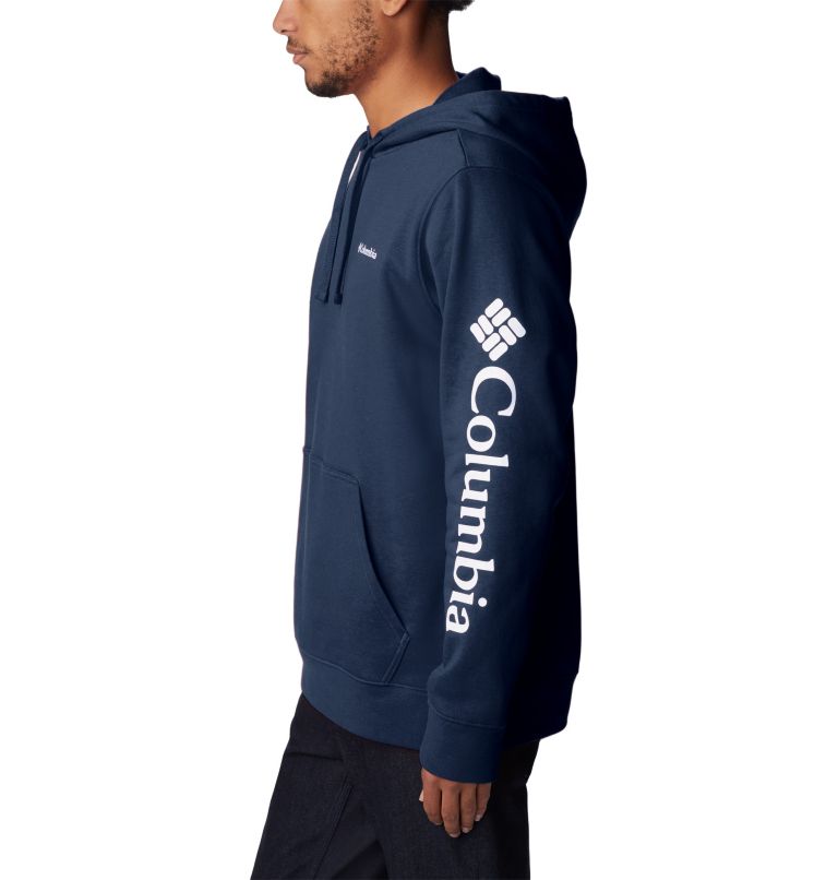 Men's Columbia Trek Hoodie, Color: Collegiate Navy, CSC Sleeve Logo, image 3