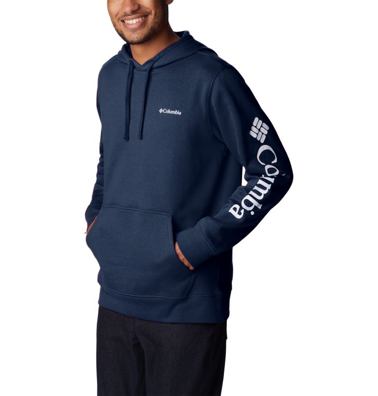Men's Columbia Trek Hoodie, Color: Collegiate Navy, CSC Sleeve Logo, image 5