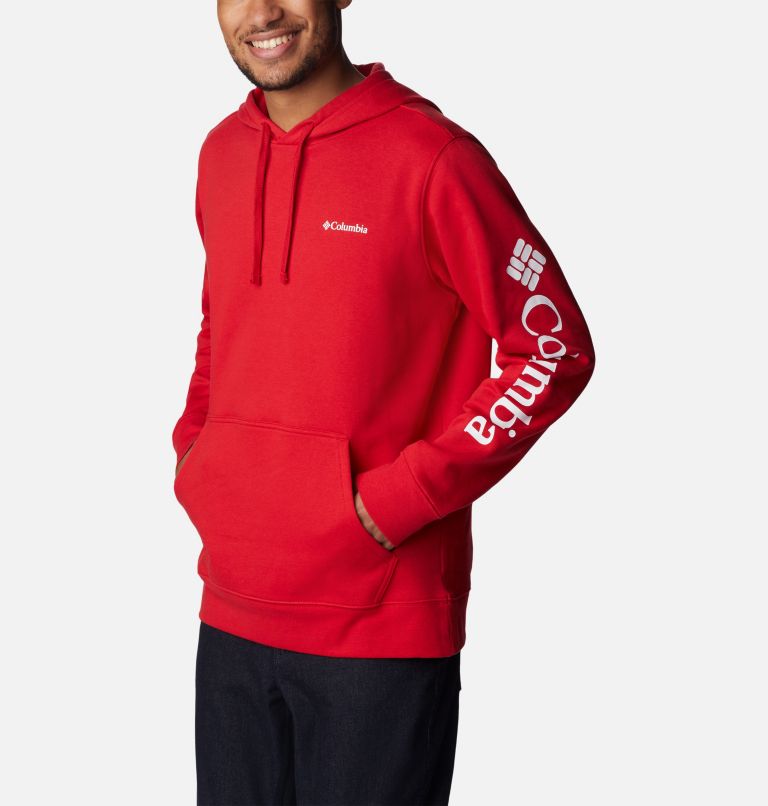 Men's Columbia Trek Hoodie, Color: Mountain Red, CSC Sleeve Logo, image 5