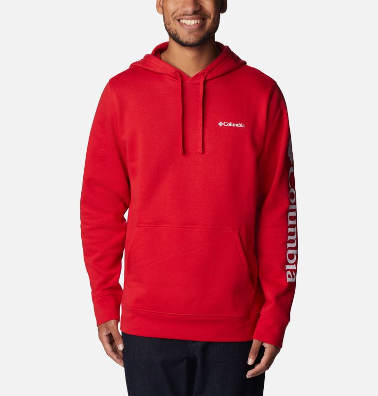 Men's Columbia Trek Hoodie, Color: Mountain Red, CSC Sleeve Logo, image 1