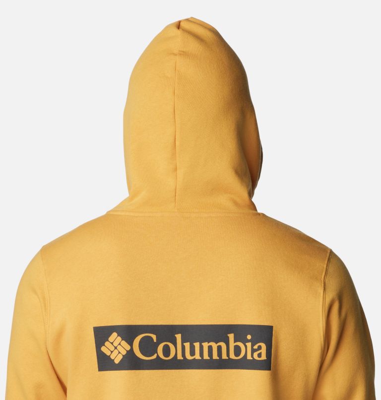 Men's Columbia Trek Hoodie, Color: Raw Honey, Boxed Gem Columbia Graphic, image 5