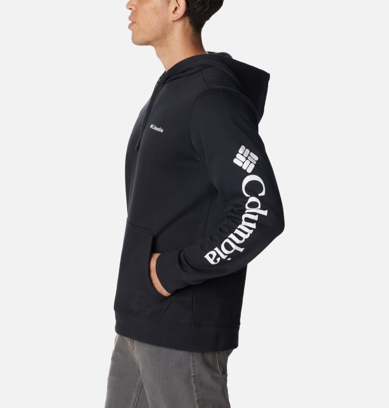 Sudadera con capucha Columbia Trek para hombre, Color: Black, CSC Sleeve Logo, image 3