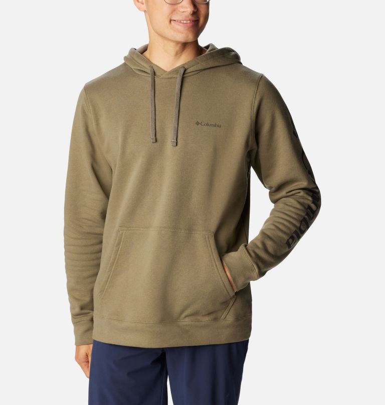 Men's Cotton Fleece Full Zip Hooded Sweatshirt - All In Motion™ Brown XXL