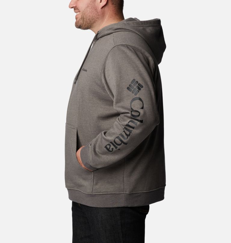 Men's Columbia Trek Hoodie - Big, Color: Charcoal Heather, CSC Sleeve Logo, image 3