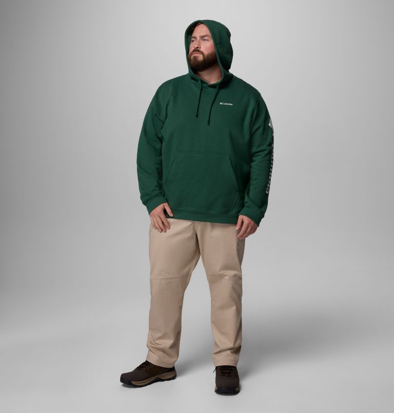 Men's Columbia Trek Hoodie - Big, Color: Rain Forest, CSC Sleeve Logo, image 2