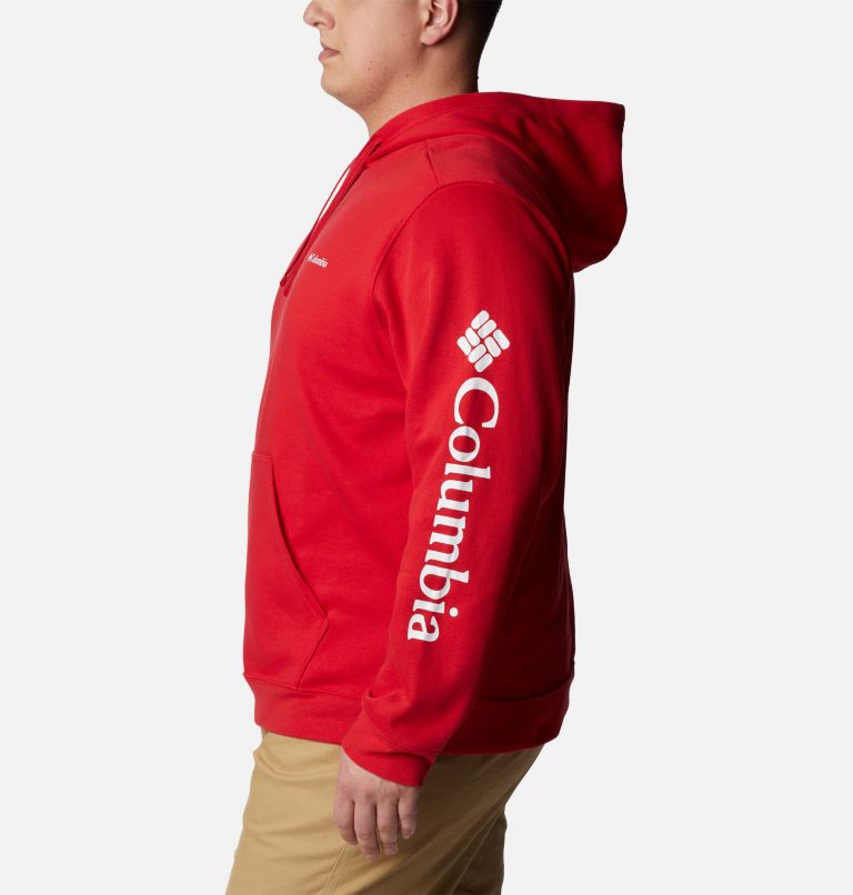Thumbnail: Men's Columbia Trek Hoodie - Big, Color: Mountain Red, CSC Sleeve Logo, image 3