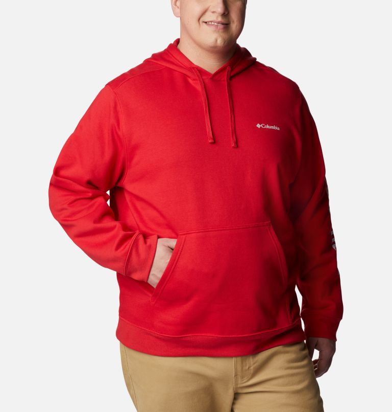Men's Columbia Trek Hoodie - Big, Color: Mountain Red, CSC Sleeve Logo, image 5