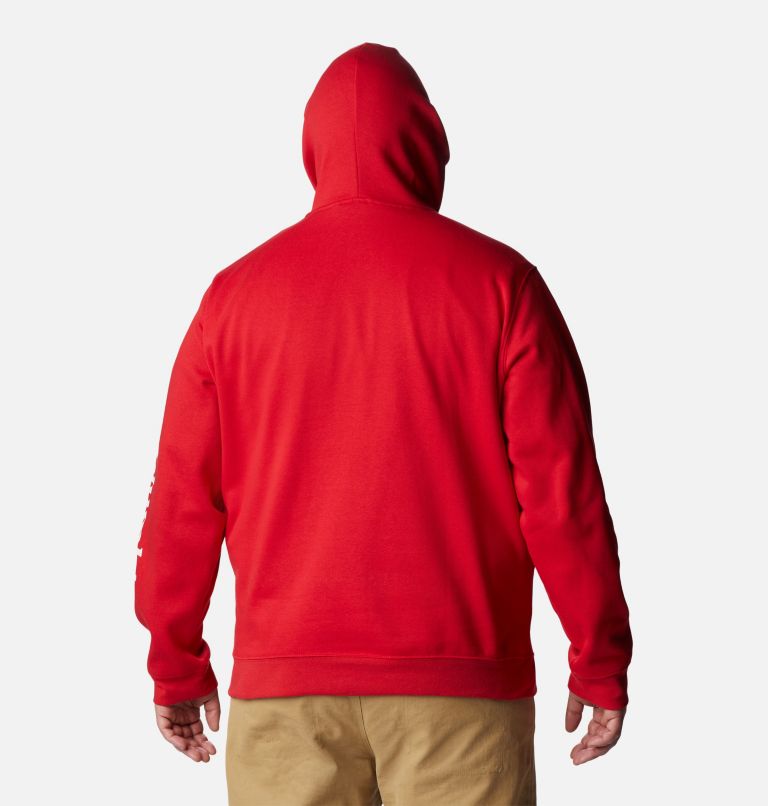 Men's Columbia Trek Hoodie - Big, Color: Mountain Red, CSC Sleeve Logo, image 2