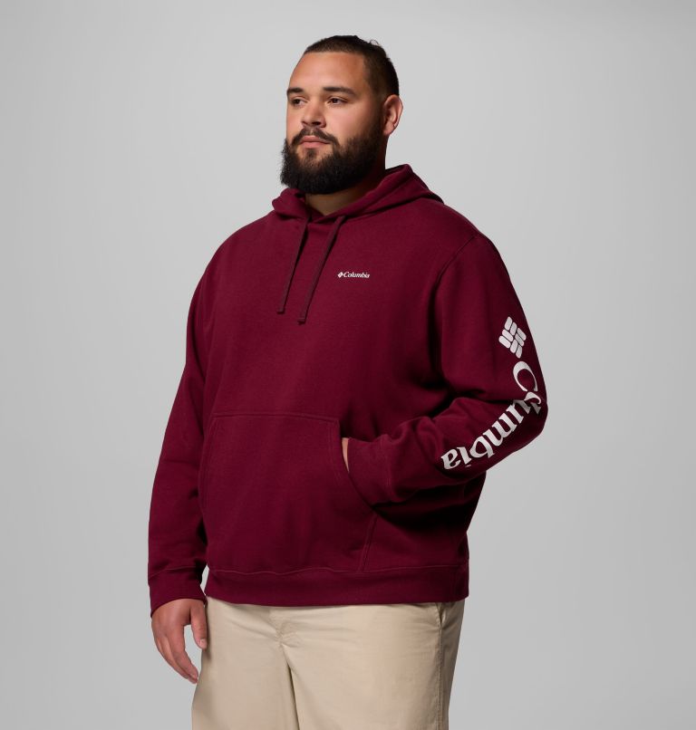 Men's Columbia Trek Hoodie - Big, Color: Rich Wine, CSC Sleeve Logo, image 4