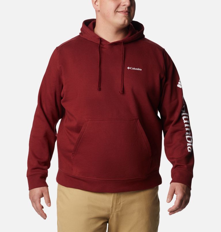 Men's Columbia Trek Hoodie - Big, Color: Red Jasper, CSC Sleeve Logo, image 1