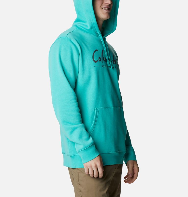 Thumbnail: Men's Columbia Trek Hoodie - Tall, Color: Electric Turquoise, image 5
