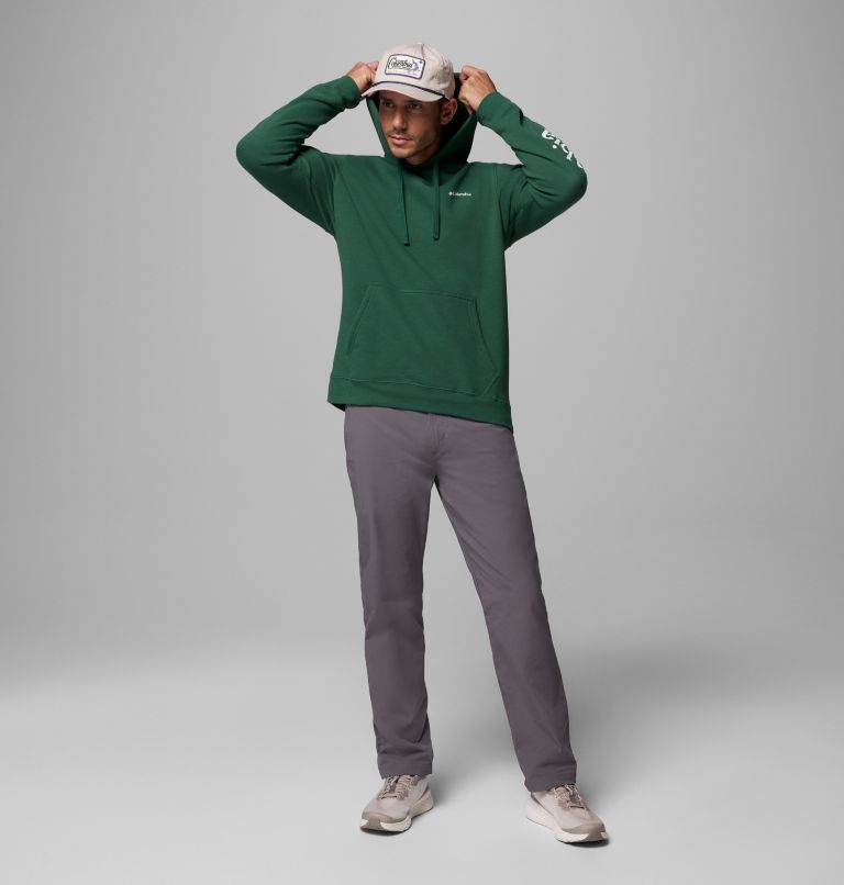 Men's Columbia Trek Hoodie - Tall, Color: Rain Forest, CSC Sleeve Logo, image 2