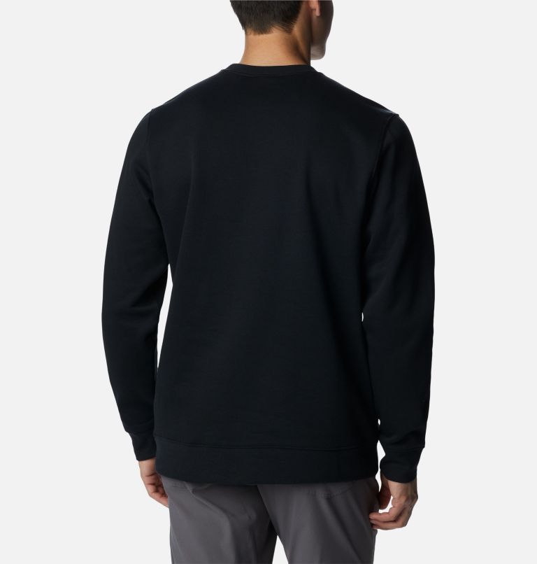 Men's Columbia Trek Crew Sweatshirt, Color: Black, CSC Branded Logo, image 2