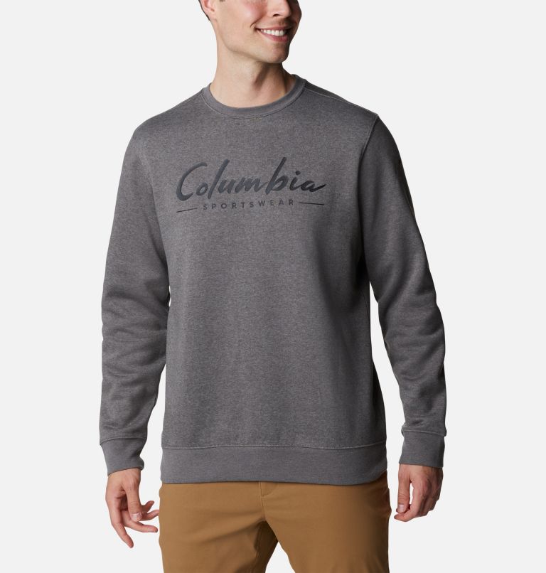 Chandail à col rond Columbia Trek Homme, Color: Charcoal Heather, image 1