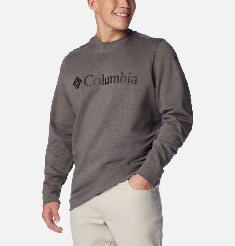 Sudadera Columbia En Chile Para Hombre - Columbia Logo Fleece Crew Kaki