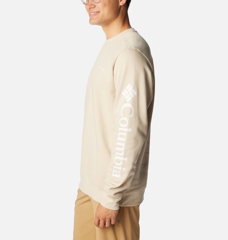 Men's Columbia Trek Crew Sweatshirt, Color: Dark Stone, CSC Sleeve Logo, image 3