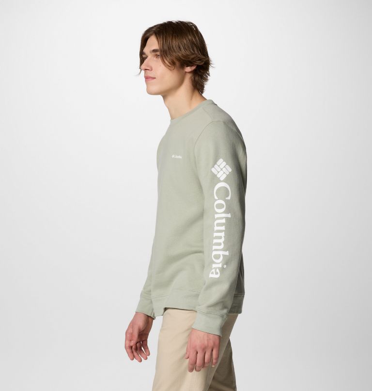 Men's Columbia Trek Crew Sweatshirt, Color: Safari, CSC Sleeve Logo, image 4