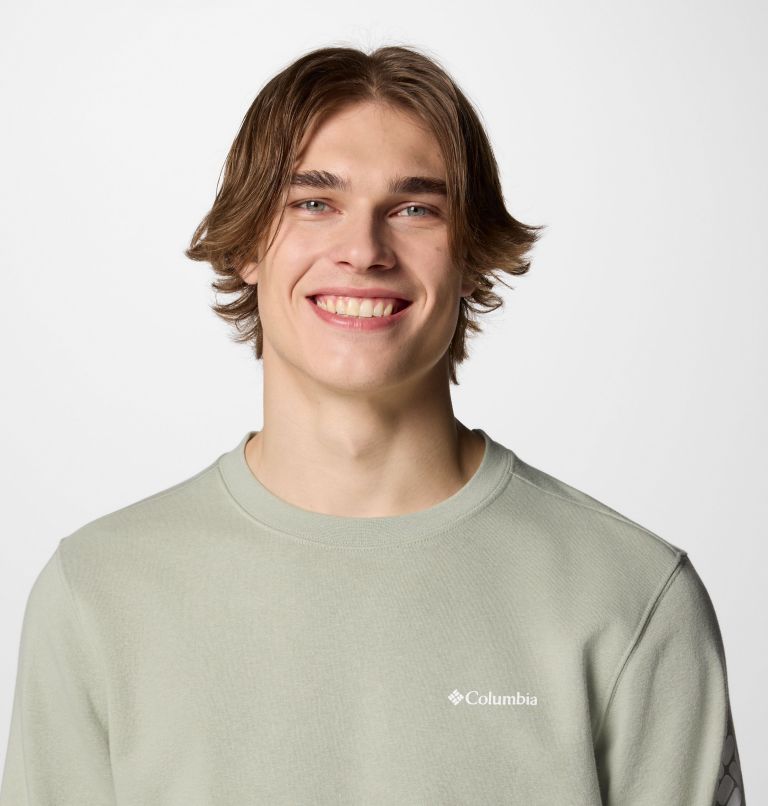 Men's Columbia Trek Crew Sweatshirt, Color: Safari, CSC Sleeve Logo, image 5