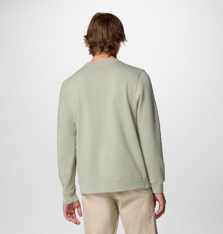 Men's Columbia Trek Crew Sweatshirt, Color: Safari, CSC Sleeve Logo, image 3