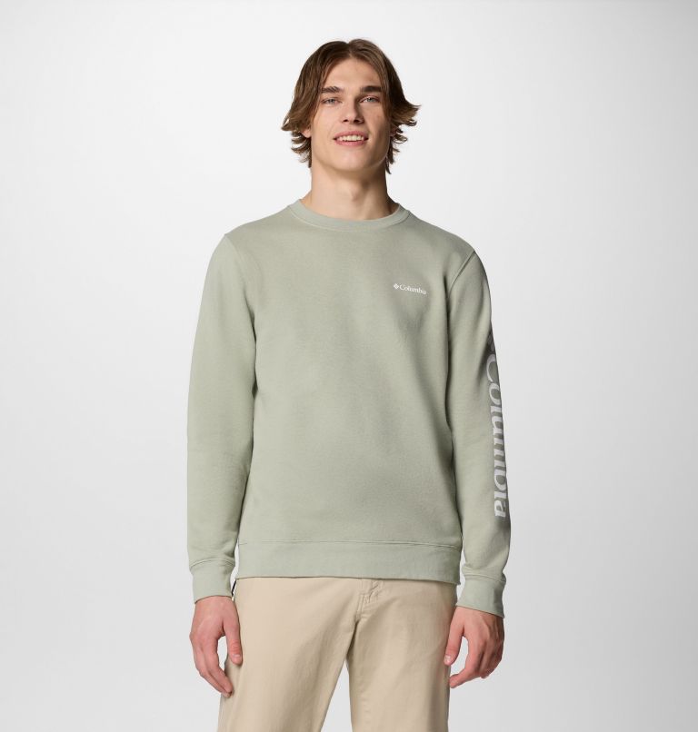Men's Columbia Trek Crew Sweatshirt, Color: Safari, CSC Sleeve Logo, image 1