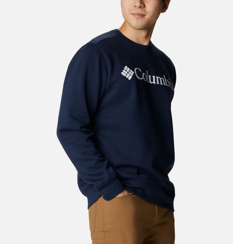 Thumbnail: Men's Columbia Trek Crew Sweatshirt, Color: Collegiate Navy, CSC Branded Logo, image 5