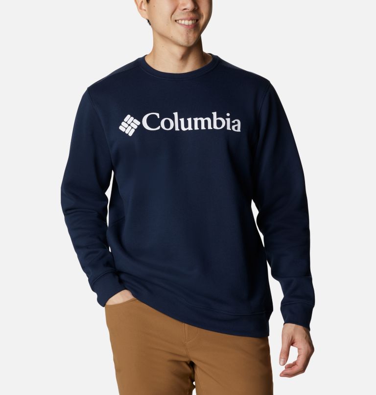 Men's Columbia Trek Crew Sweatshirt, Color: Collegiate Navy, CSC Branded Logo, image 1