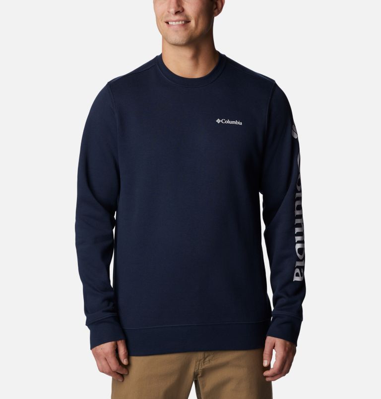 Chandail à col rond Columbia Trek Homme, Color: Collegiate Navy, CSC Sleeve Logo, image 1
