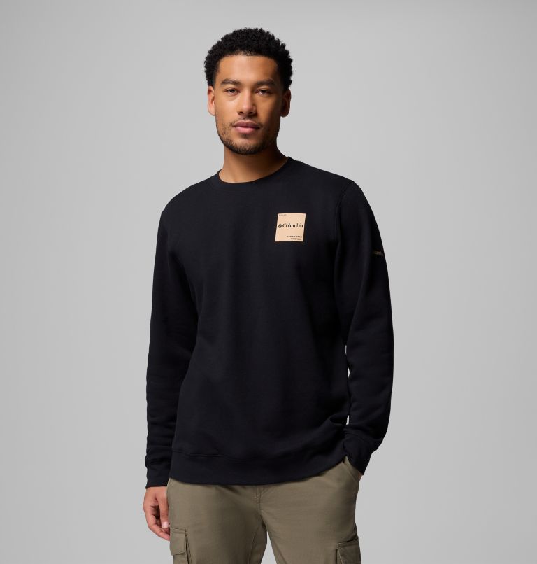 Sudadera de cuello redondo Trek para hombre, Color: Black, Boxy Brand, image 1