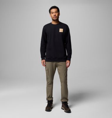 Men’s Trek Crew Sweatshirt, Color: Black, Boxy Brand, image 10