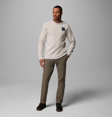 Men’s Trek Crew Sweatshirt, Color: Dark Stone, Boxy Brand, image 6