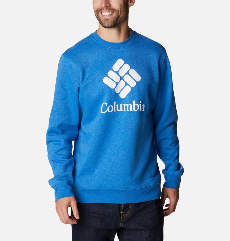 Columbia Trek Crew | 434 | L, Color: Brt Indigo Heather, CSC Stacked Logo, image 5