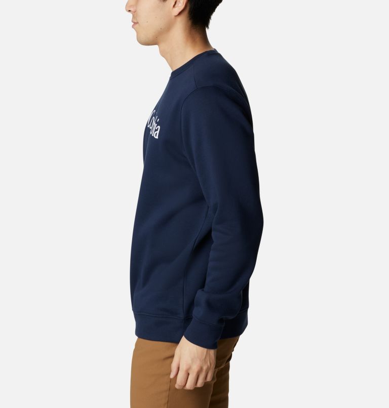 Men’s Trek Crew Sweatshirt, Color: Collegiate Navy, CSC Branded Logo