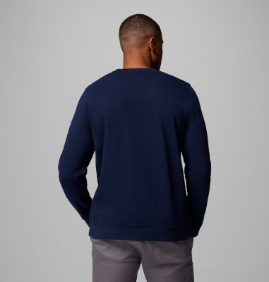 Men’s Trek Crew Sweatshirt, Color: Collegiate Navy, Boxy Brand, image 3