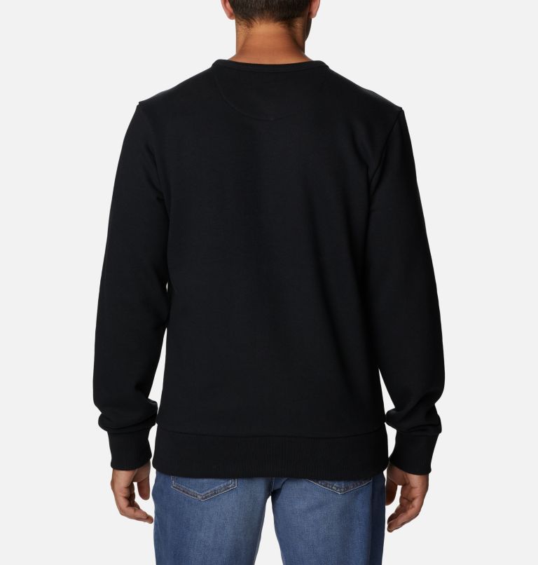 Men's Lodge Heavyweight Crew Sweatshirt, Color: Black, image 2