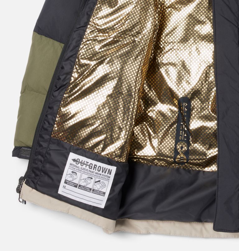 Boys' Marquam Peak Fusion Insulated Parka, Color: Ancient Fossil, Shark, Stone Green, image 3