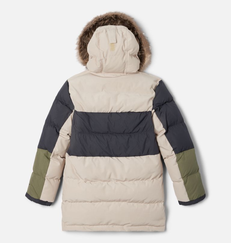 Boys' Marquam Peak Fusion Insulated Parka, Color: Ancient Fossil, Shark, Stone Green, image 2